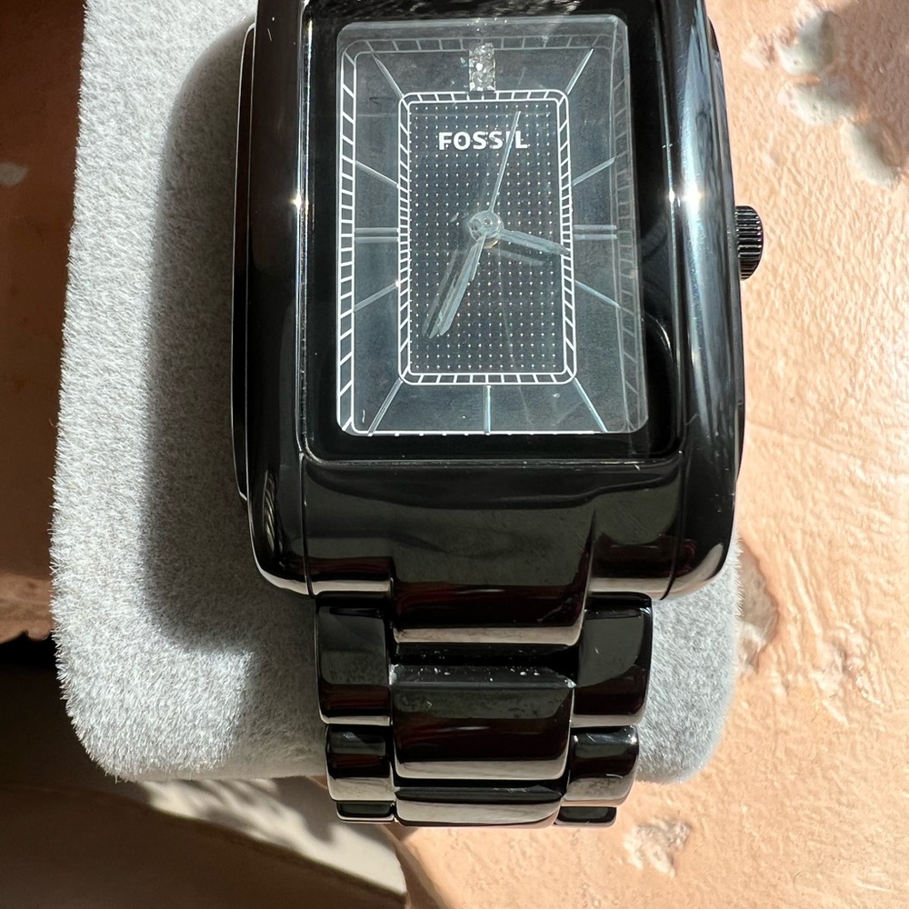 Fossil Ce-1032 251011 Black Stainless Steel Analog Dial Quartz Wrist Watch - Picture 2 of 10